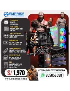 PC GAMING 13 | AMD RYZEN 5 5500 | A520M | 16GB | 500GB | RX 580 8GB | 650W BRONZE | CASE ENKORE FALCON