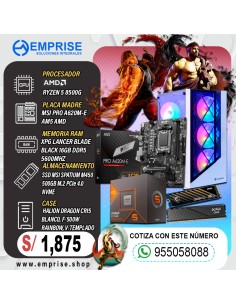 PC GAMING 20 | AMD RYZEN 5 8500G | A620M | 16GB | 500GB | CASE HALION DRAGON
