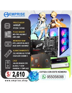 PC GAMING 10 | AMD RYZEN 7 8700G | A620M | 16GB | 512GB | CASE HALION DRAGON