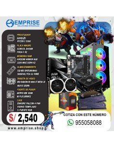 PC GAMING 11 | AMD RYZEN 5 5500 | B450M | 16GB | 500GB | RX 6650XT 8GB | 650W BRONZE | CASE ENKORE
