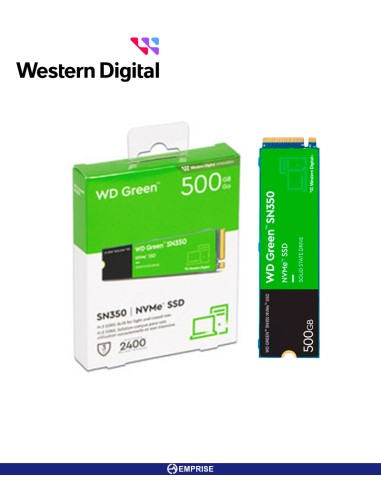 SSD WESTERN DIGITAL GREEN SN350 500GB M.2 PCIE NVME