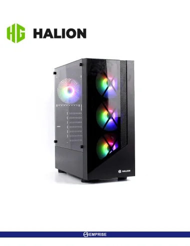 CASE GAMER HALION DRAGON CR15 FUENTE 500W 4 FAN ARGB V/TEMPLADO