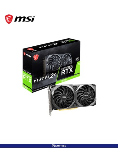 TARJETA DE VIDEO MSI NVIDIA GEFORCE RTX 3060 VENTUS 2X 12GB OC GDDR6