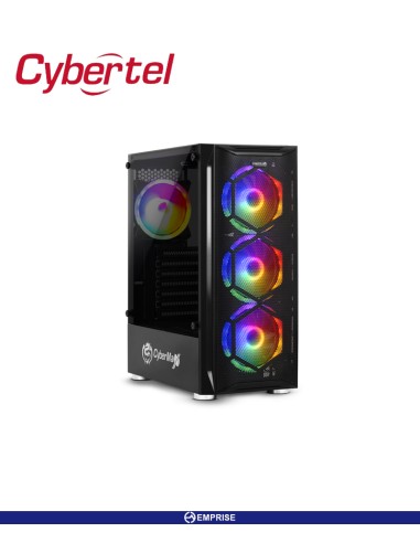 CASE GAMING CYBERTEL STRIKER BLACK 4 FAN V/TEMPLADO