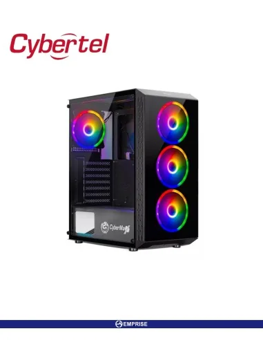 CASE GAMING CYBERTEL COMMANDER BLACK 4 FAN V/TEMPLADO