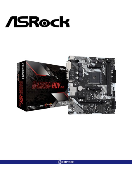 MAINBOARD ASROCK B450M-HDV R4.0 AM4 AMD