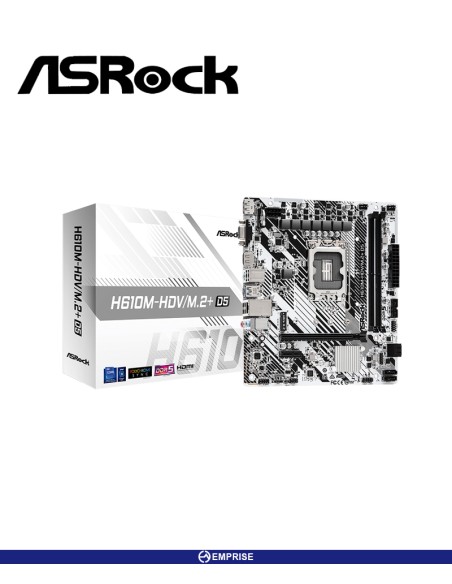 MAINBOARD ASROCK H610-HDV M.2 DDR5 LGA1700