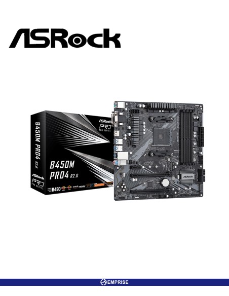 MAINBOARD ASROCK B450M PRO4 R2.0 AM4 AMD