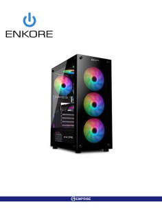 CASE GAMER ENKORE FALCON 4 FAN VIDRIO TEMPLADO S/FUENTE RGB V/TEMPLADO