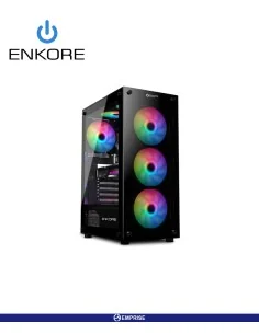 CASE GAMER ENKORE FALCON 4 FAN VIDRIO TEMPLADO S/FUENTE RGB V/TEMPLADO