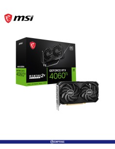 TARJETA DE VIDEO MSI VENTUS 2X GEFORCE NVIDIA RTX 4060TI 8GB GDDR6 OC