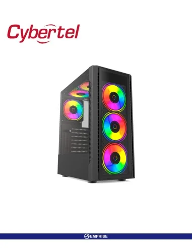 CASE GAMING CYBERTEL ELEMENT ATX CBX5013 6 FAN V/TEMPLADO