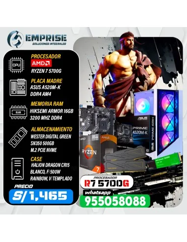 PC GAMING 4 | AMD RYZEN 7 5700G | 16GB | 500GB