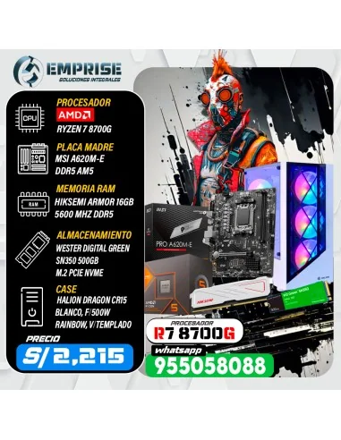 PC GAMING 7 | AMD RYZEN 7 8700G | 16GB | 500GB