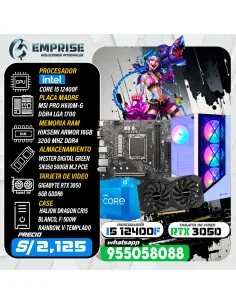 PC GAMING 18 | INTEL I5 12400F | 16GB | 500GB | RTX 3050 6GB