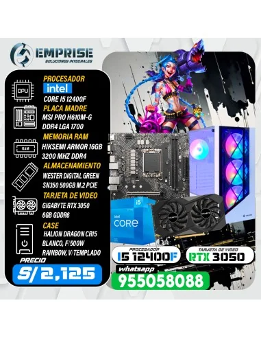 PC GAMING 18 | INTEL I5 12400F | 16GB | 500GB | RTX 3050 6GB